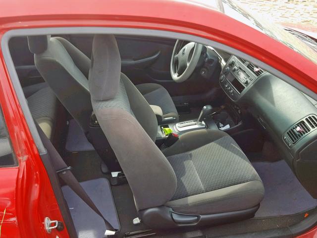 1HGEM22165L076681 - 2005 HONDA CIVIC DX V RED photo 5