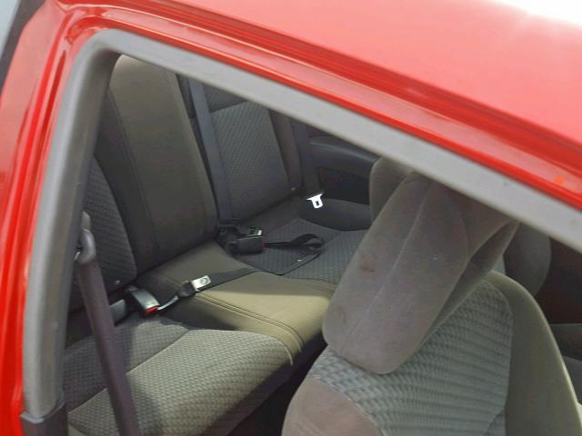 1HGEM22165L076681 - 2005 HONDA CIVIC DX V RED photo 6