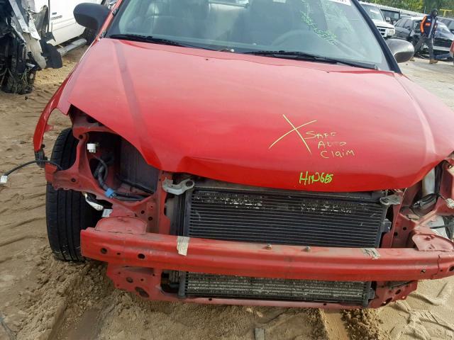 1HGEM22165L076681 - 2005 HONDA CIVIC DX V RED photo 9