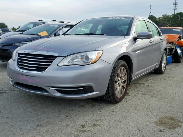 1C3CCBAB8EN204334 - 2014 CHRYSLER 200 LX SILVER photo 2