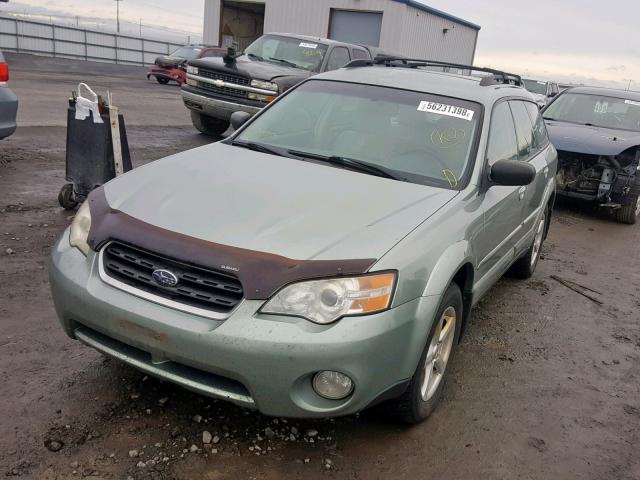 4S4BP61C367335877 - 2006 SUBARU LEGACY OUT GREEN photo 2