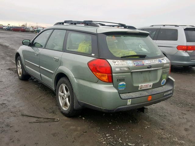 4S4BP61C367335877 - 2006 SUBARU LEGACY OUT GREEN photo 3