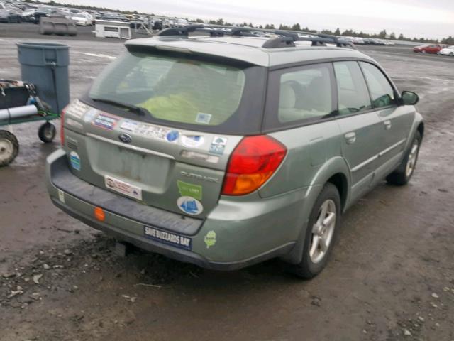 4S4BP61C367335877 - 2006 SUBARU LEGACY OUT GREEN photo 4