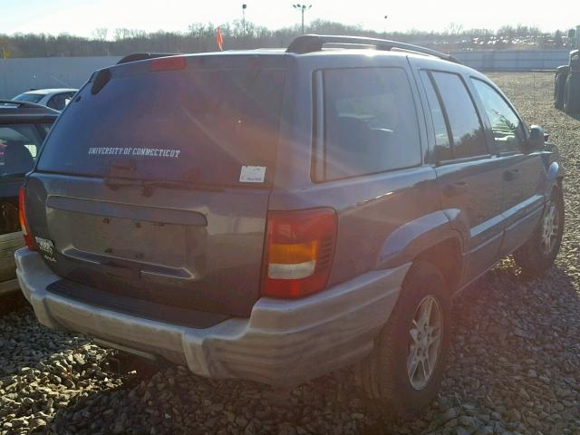 1J4GW48S43C585561 - 2003 JEEP GRAND CHER BLUE photo 4