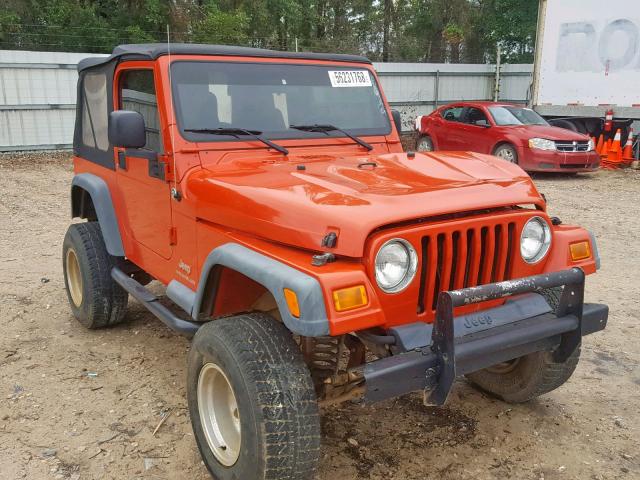 1J4FA29116P782544 - 2006 JEEP WRANGLER / ORANGE photo 1