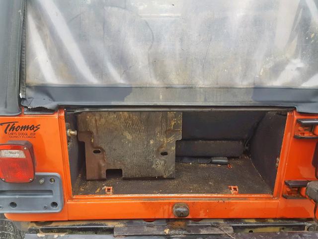 1J4FA29116P782544 - 2006 JEEP WRANGLER / ORANGE photo 10