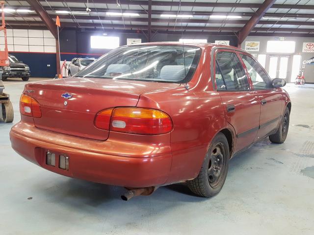 1Y1SK52841Z447829 - 2001 CHEVROLET GEO PRIZM 红色 照片 4