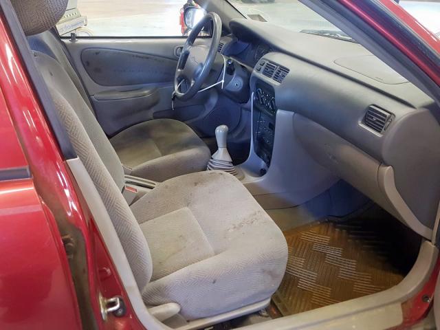 1Y1SK52841Z447829 - 2001 CHEVROLET GEO PRIZM 红色 照片 5