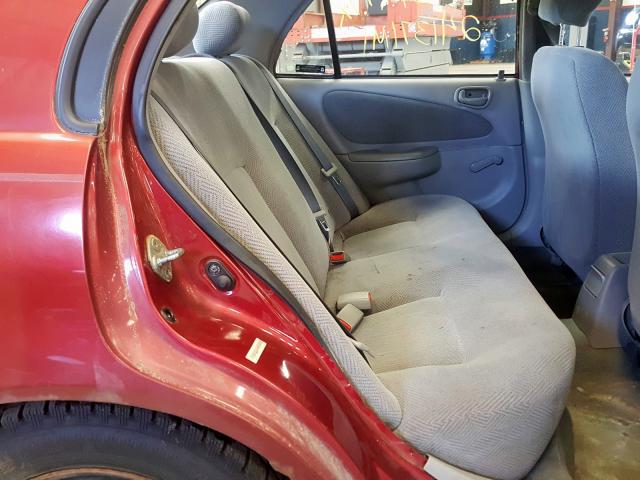 1Y1SK52841Z447829 - 2001 CHEVROLET GEO PRIZM 红色 照片 6