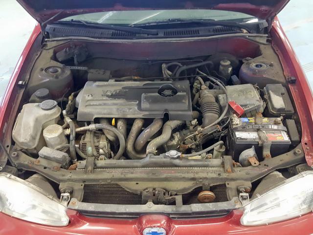 1Y1SK52841Z447829 - 2001 CHEVROLET GEO PRIZM 红色 照片 7