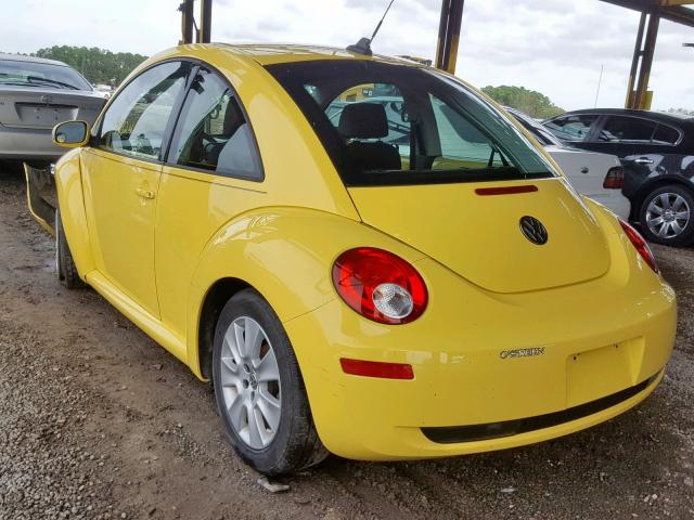 3VWPW3AG0AM017628 - 2010 VOLKSWAGEN NEW BEETLE YELLOW photo 3