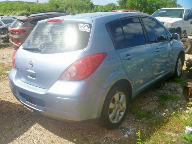 3N1BC1CPXAL363718 - 2010 NISSAN VERSA S BLUE photo 4