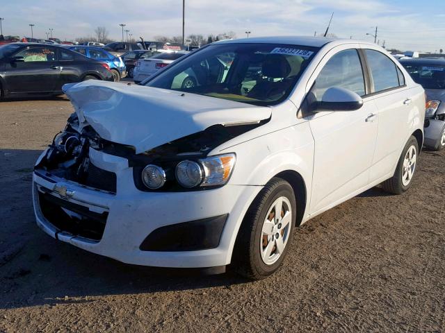1G1JB5SH2D4127757 - 2013 CHEVROLET SONIC LS 白色 照片 2