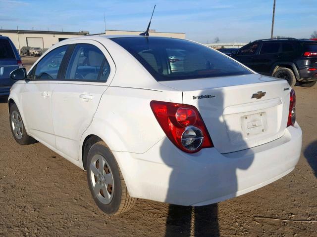 1G1JB5SH2D4127757 - 2013 CHEVROLET SONIC LS 白色 照片 3