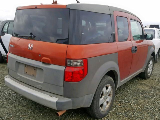 5J6YH18533L021732 - 2003 HONDA ELEMENT EX ORANGE photo 4