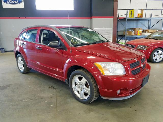 1B3HB48B77D158625 - 2007 DODGE CALIBER SX RED photo 1