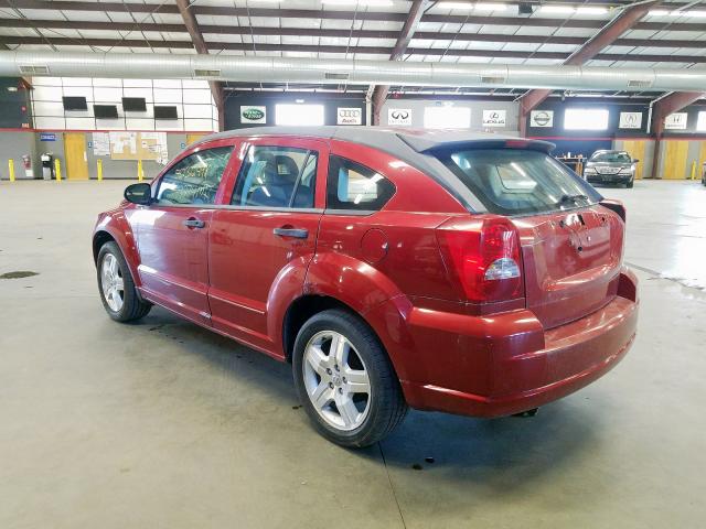 1B3HB48B77D158625 - 2007 DODGE CALIBER SX RED photo 3