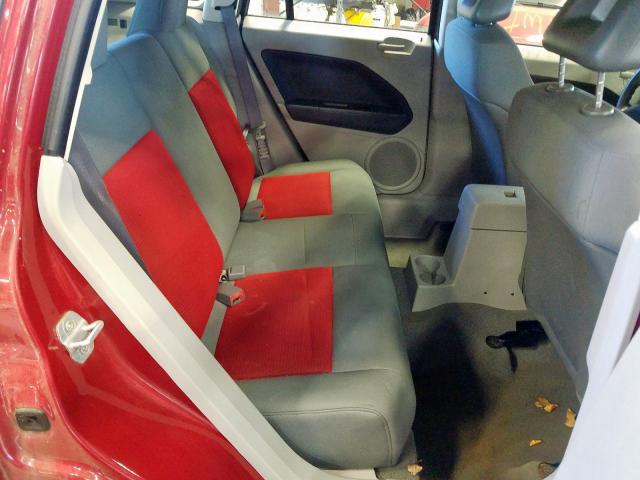 1B3HB48B77D158625 - 2007 DODGE CALIBER SX RED photo 6