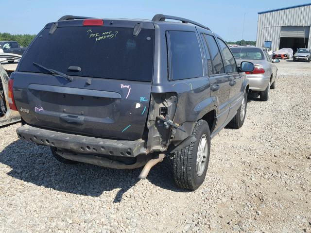 1J4GX48S54C212401 - 2004 JEEP GRAND CHER GRAY photo 4