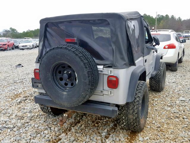 1J4FA39SX2P742262 - 2002 JEEP WRANGLER / SILVER photo 4