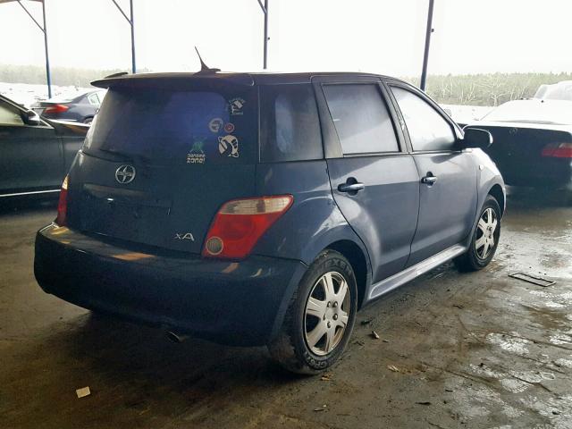 JTKKT624565001636 - 2006 TOYOTA SCION XA BLUE photo 4