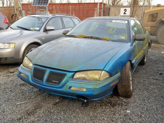 1G2NE5535RM521250 - 1994 PONTIAC GRAND AM S TURQUOISE photo 2