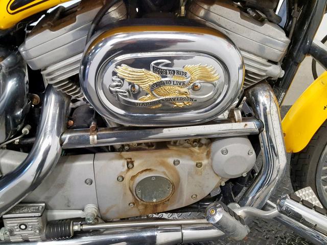 1HD4CJM121K120419 - 2001 HARLEY-DAVIDSON XL883 C YELLOW photo 5