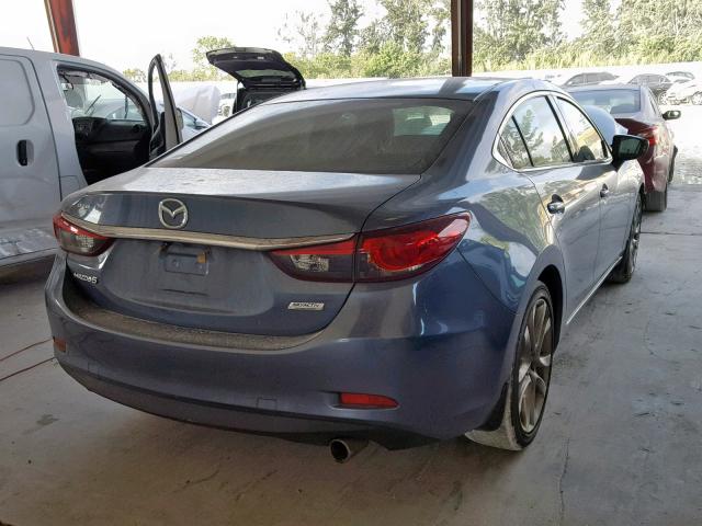 JM1GJ1V66E1123351 - 2014 MAZDA 6 TOURING BLUE photo 4