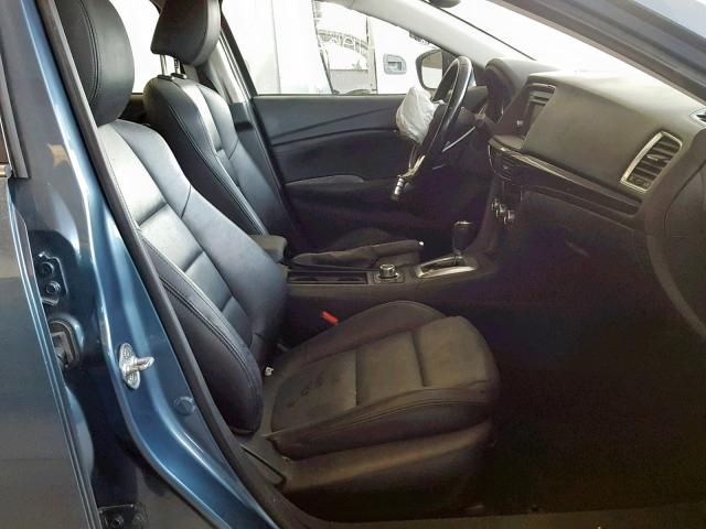 JM1GJ1V66E1123351 - 2014 MAZDA 6 TOURING BLUE photo 5