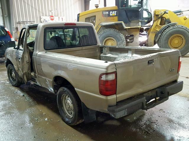 1FTYR10D73PA22249 - 2003 FORD RANGER GRAY photo 3