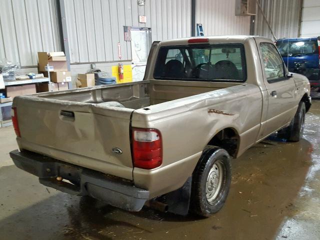 1FTYR10D73PA22249 - 2003 FORD RANGER GRAY photo 4