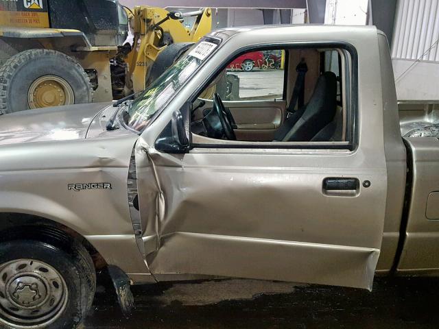 1FTYR10D73PA22249 - 2003 FORD RANGER GRAY photo 9