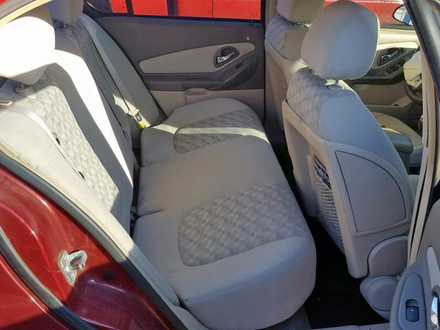 1G1ZT54815F136582 - 2005 CHEVROLET MALIBU LS წითელი ფოტო 6