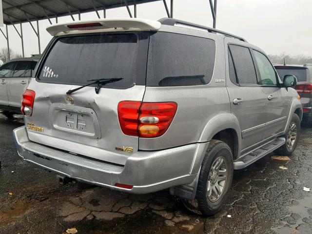 5TDZT38A34S209345 - 2004 TOYOTA SEQUOIA LI GRAY photo 4