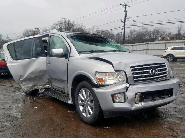 5N3AA08C58N901480 - 2008 INFINITI QX56 SILVER photo 1