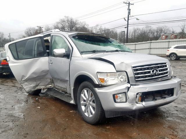 5N3AA08C58N901480 - 2008 INFINITI QX56 SILVER photo 9