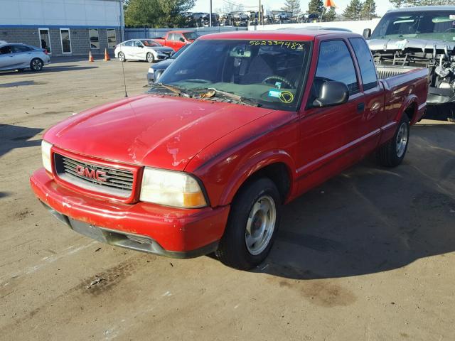 1GTCS1949WK515319 - 1998 GMC SONOMA RED photo 2