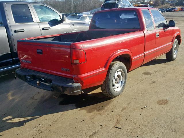 1GTCS1949WK515319 - 1998 GMC SONOMA RED photo 4