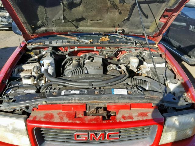 1GTCS1949WK515319 - 1998 GMC SONOMA RED photo 7