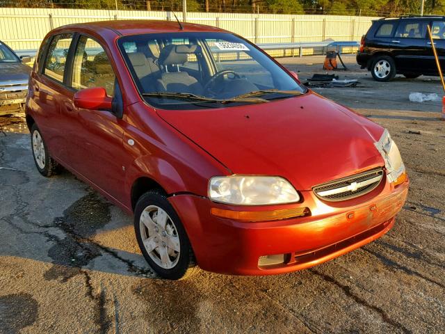 KL1TD66618B187837 - 2008 CHEVROLET AVEO BASE მუქწითელი ფოტო 1