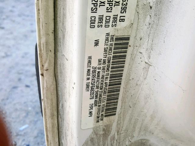 ZFBERFAT5F6A63579 - 2015 RAM PROMASTER 白色 照片 10