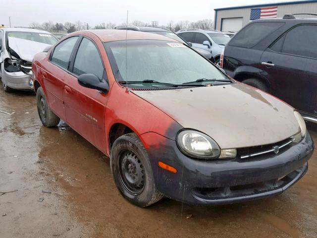 1B3ES46CX1D274276 - 2001 DODGE NEON SE RED photo 1