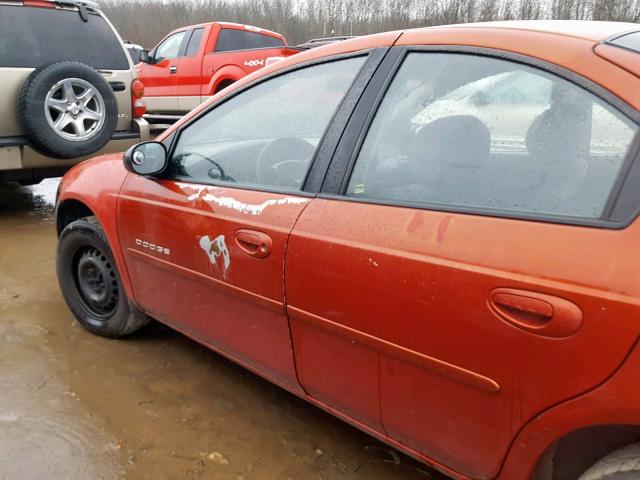 1B3ES46CX1D274276 - 2001 DODGE NEON SE RED photo 10