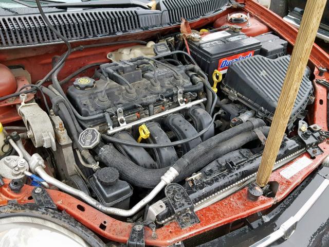 1B3ES46CX1D274276 - 2001 DODGE NEON SE RED photo 7