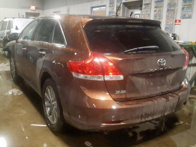 4T3ZA3BB3BU040222 - 2011 TOYOTA VENZA BASE BROWN photo 3