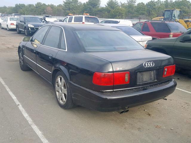 WAUGU44D92N003313 - 2002 AUDI S8 QUATTRO BLACK photo 3