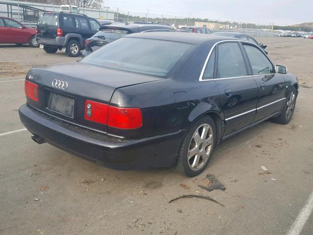 WAUGU44D92N003313 - 2002 AUDI S8 QUATTRO BLACK photo 4