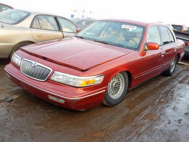 2MELM75W5VX632278 - 1997 MERCURY GRAND MARQ MAROON photo 2