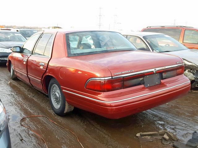 2MELM75W5VX632278 - 1997 MERCURY GRAND MARQ MAROON photo 3