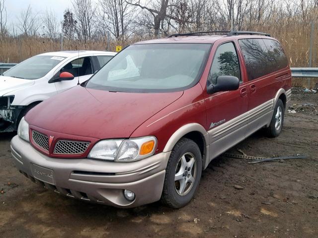 1GMDX03E34D135889 - 2004 PONTIAC MONTANA BURGUNDY photo 2